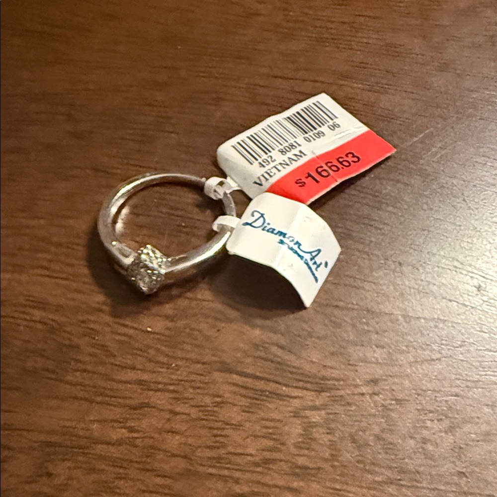 Diamond Supply Co. Silver Sparkle Ring size 7